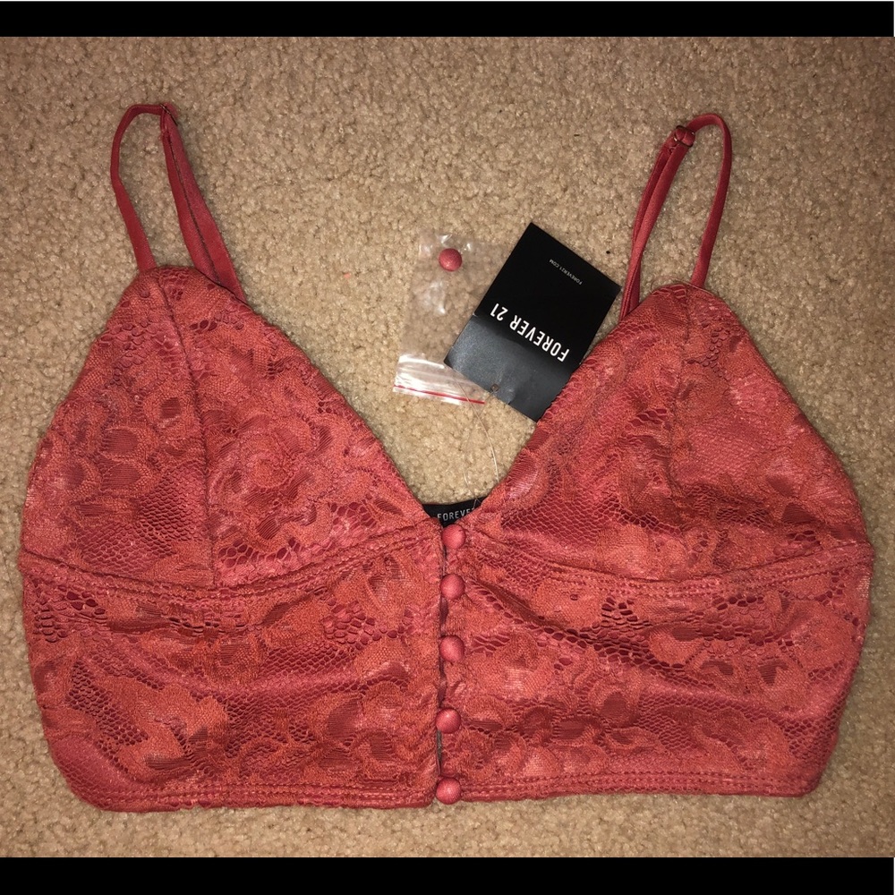 Lace Button Down Crop Top